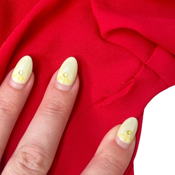 Trouvé Red Drape Front Ruched Blouse Long Sleeve V-Neck – Size Small - Picture 12 of 16